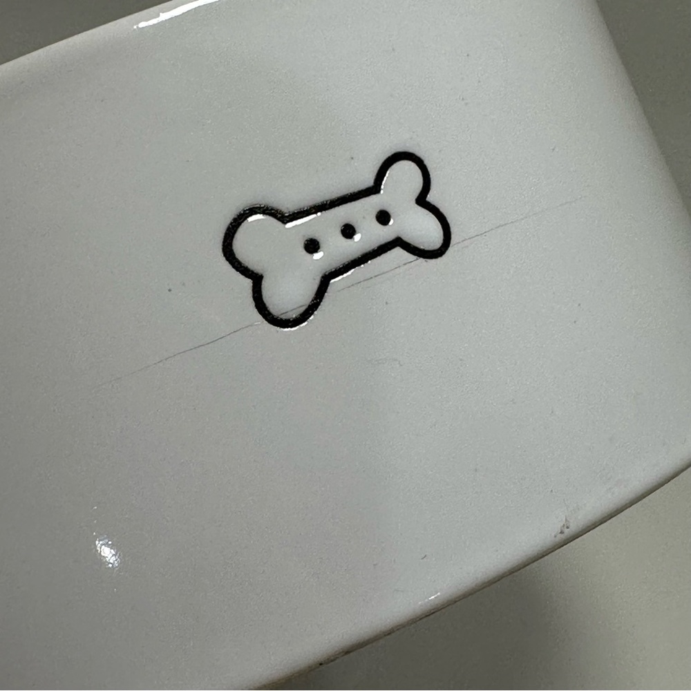 GOOD DOG Ceramic Dog Food Water Bowl with Bone - Picture 7 of 9